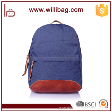 Alta Qualidade Da Moda Do Vintage Casual Canvas Couro de Cavalo Louco Dos Homens Mochila Mochilas Bolsa de Ombro Sacos Para Senhora Mochila